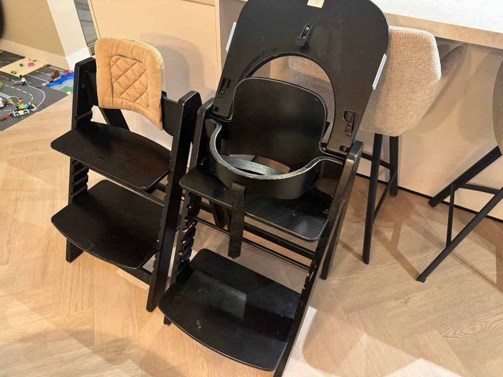 Kidsmill kinderstoel met eetplateau - gebruikt, Ophalen, Gebruikt, Meegroeistoel, Afneembaar eetblad