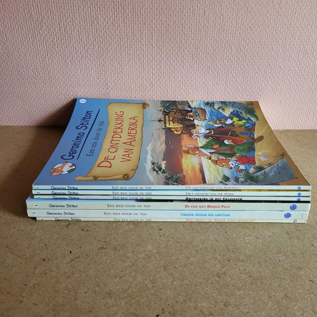 Strips Geronimo Stilton 6 stuks, Ophalen of Verzenden, Zo goed als nieuw, Geronimo Stilton, Fictie algemeen