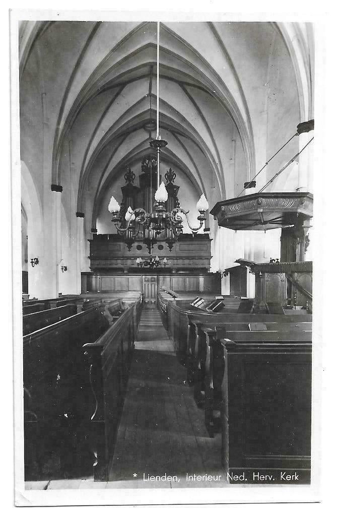 AK Lienden - Interieur Ned. Herv. Kerk, Verzenden, 1960 tot 1980, Ongelopen, Gelderland