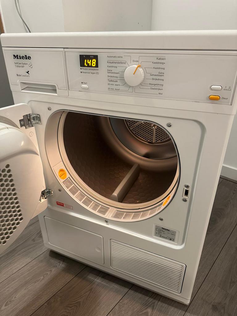 Miele Softcare T8164 WP – Energiezuinige Wasdroger €150, Witgoed en Apparatuur, Wasdrogers, 6 tot 8 kg, Ophalen of Verzenden, Zo goed als nieuw