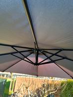 Grote Uitschuifbare Parasol - 3 Meter Doorsnee, Tuin en Terras, Parasols, Gebruikt, Kantelbaar, Stokparasol, 2 tot 3 meter