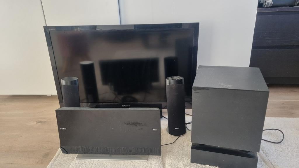 Sony 5.1 Home Cinema Set met Blu-ray – Compleet – Goed Werke, Ophalen, 5.1-systeem, 70 watt of meer, Sony