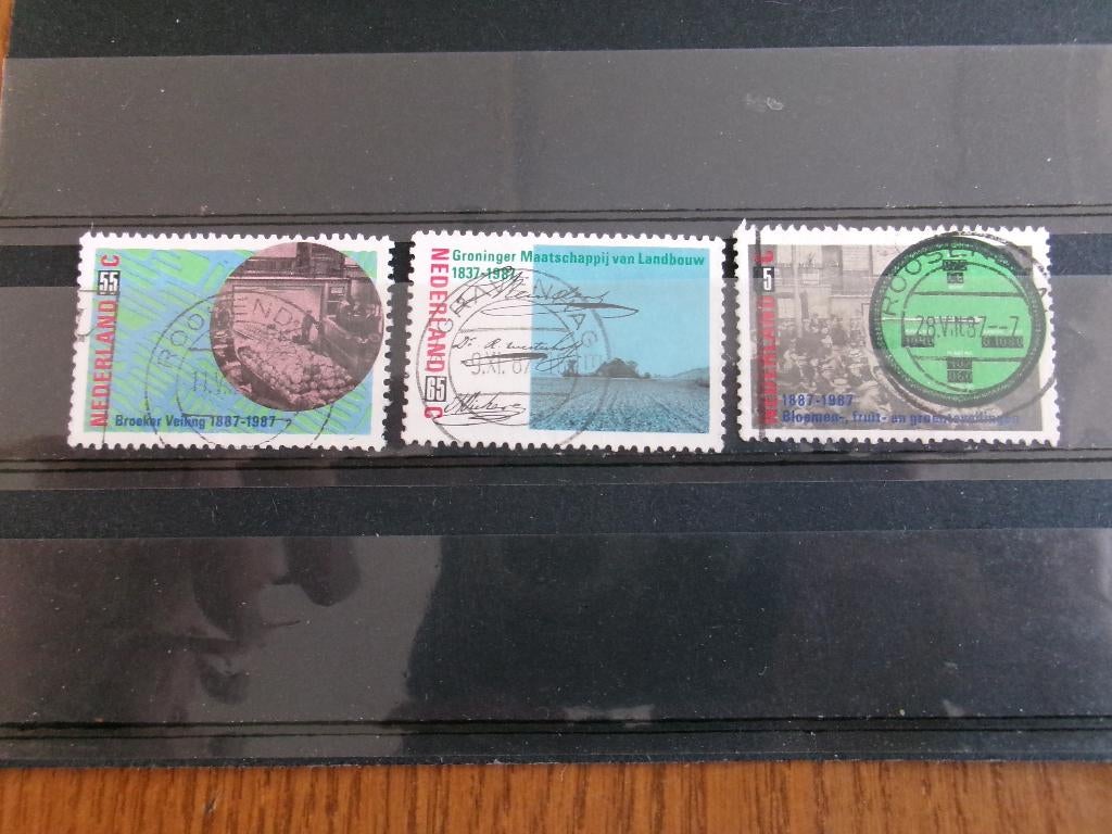 1987 - gecombineerde uitgifte met veiling klok (885b), Verzenden, Gestempeld