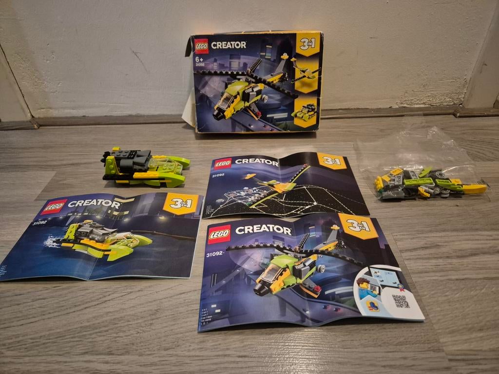 Lego Creator 31092 - Avontuurlijke Helikopter, Ophalen of Verzenden, Zo goed als nieuw, Complete set, Lego
