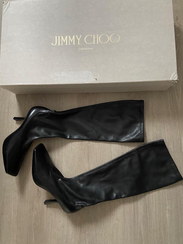 Jimmy  Choo laarzen, Hoge laarzen, Verzenden, Zwart, Nieuw