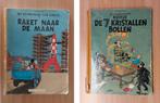 Kuifje De 7 kristallen bollen en Kuifje Raket naar de maan, Boeken, Gelezen, Ophalen of Verzenden, Meerdere stripboeken, Hergé