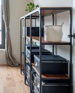 2x Ikea FJÄLLBO Stellingkast, zwart, Huis en Inrichting, Kasten | Stellingkasten, Ophalen, Zo goed als nieuw