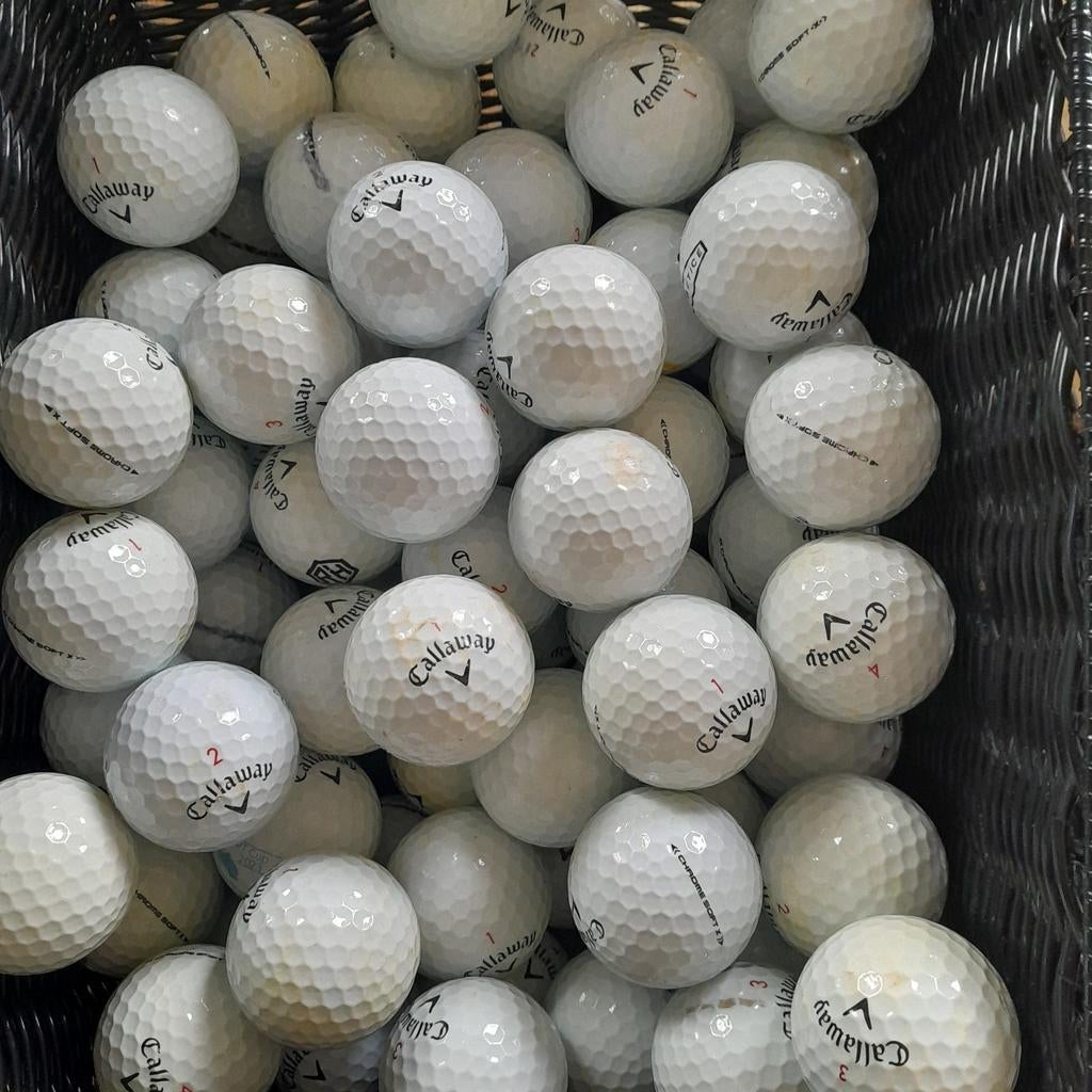 80x Callaway Chrome soft x golfballen (b/ c klasse), Golfballen frl, Uilenburgstate, Bal(len), Callaway