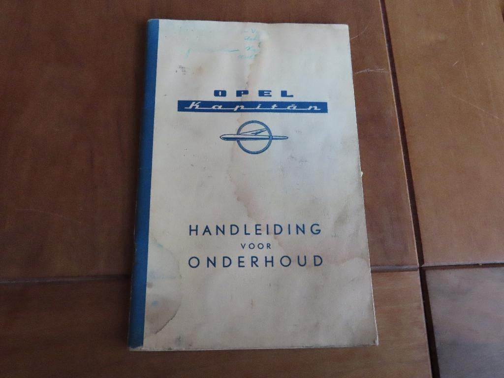 Instructieboek Opel Kapitan 1953, Ophalen of Verzenden