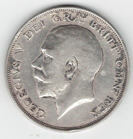 26-557 Engeland 1/2 crown 1913, Ophalen of Verzenden, Overige landen, Losse munt, Zilver