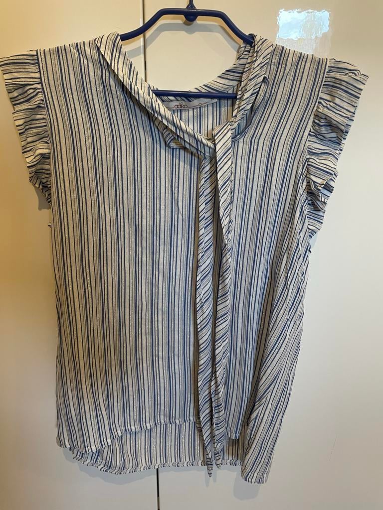 Aaiko top maat M, Maat 38/40 (M), Blauw, Ophalen of Verzenden, Korte mouw