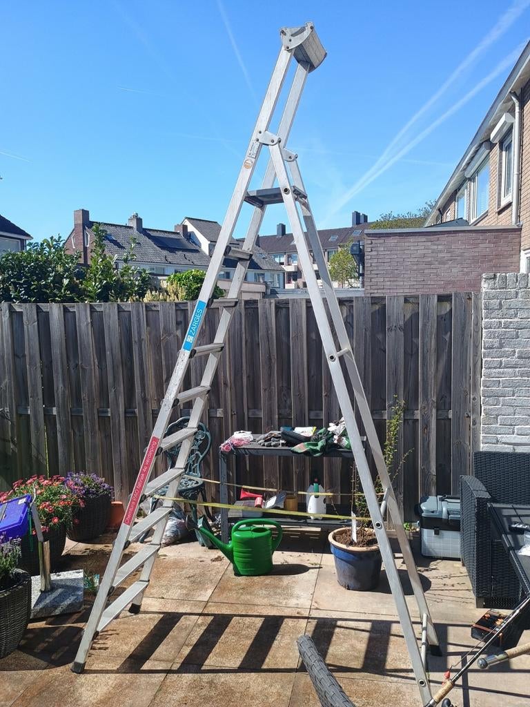 Zarges industrie trap- 10 treden- Gebruikt, Ophalen, Gebruikt, Trap, Opvouwbaar of Inschuifbaar