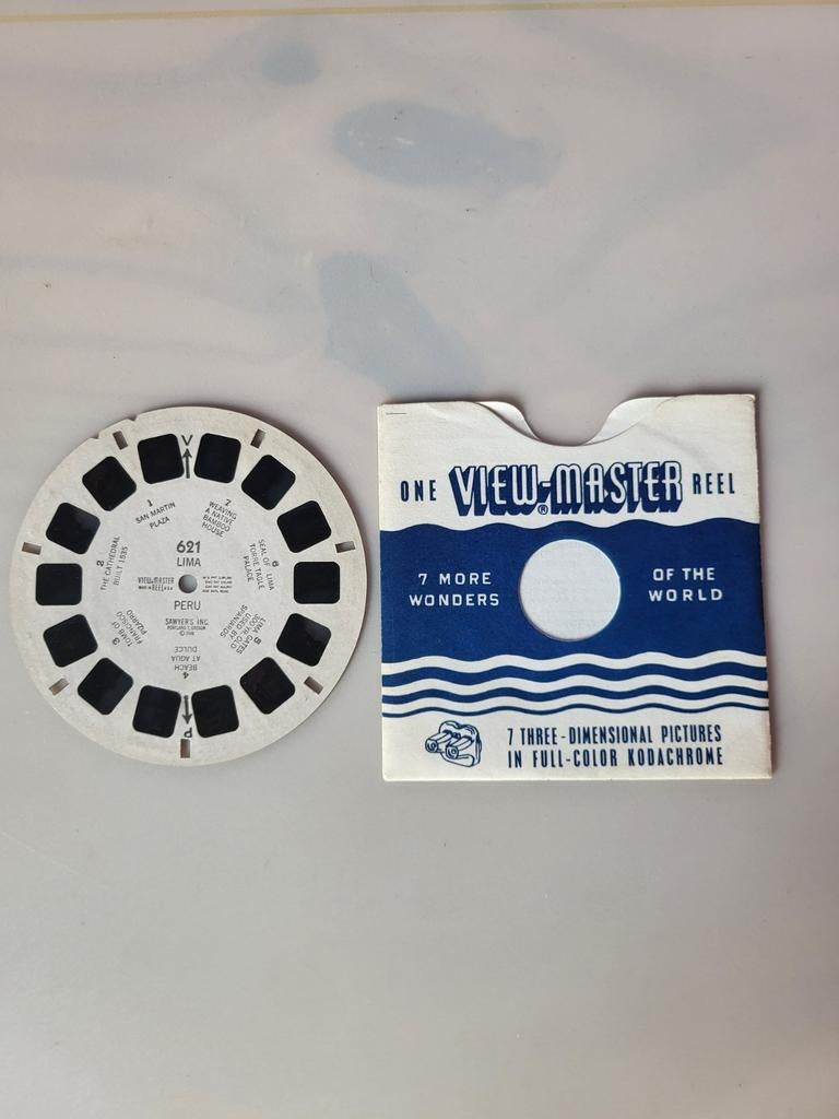 Viewmaster schijfje 621 (Lima - Peru), Ophalen of Verzenden, Gebruikt