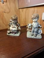 Vaga International Beeldjes: Jongen en Meisje met Dieren, Verzamelen, Beelden en Beeldjes, Ophalen of Verzenden, Zo goed als nieuw