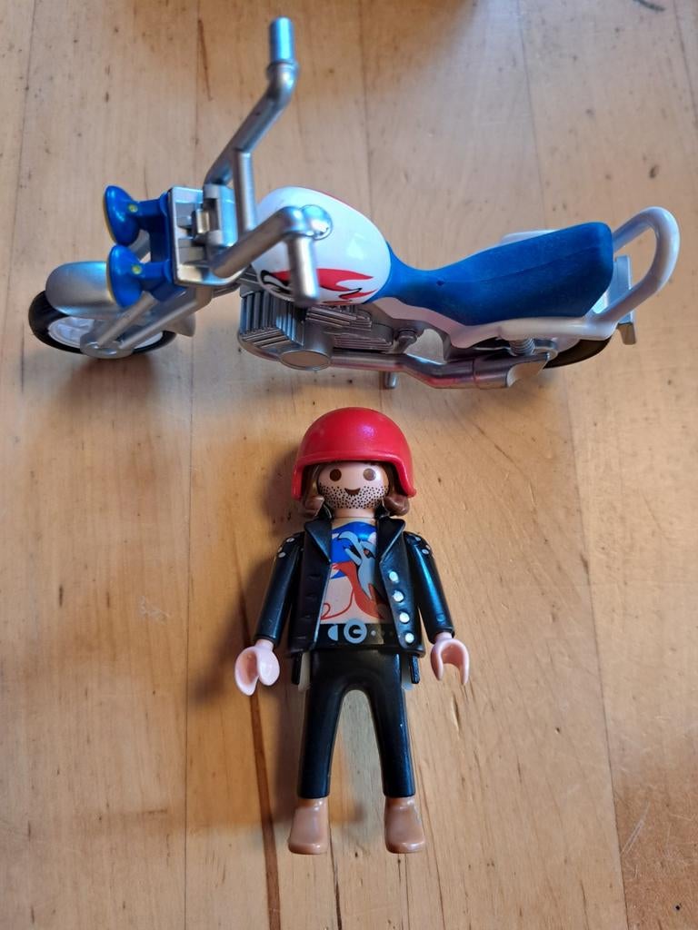 Playmobil chopper, Ophalen of Verzenden, Zo goed als nieuw