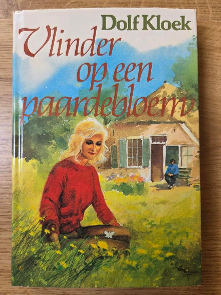 Dolf Kloek vlinder op een paardebloem, Ophalen of Verzenden, Gelezen