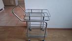 Serveerwagentje, Ophalen, Metaal of Aluminium, 55 tot 75 cm, Zo goed als nieuw