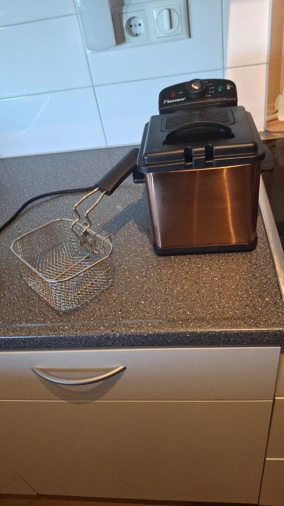MINI Friteuze Bestron AF100CO, Witgoed en Apparatuur, Frituurpannen, Minder dan 1 liter, Ophalen of Verzenden, Zo goed als nieuw