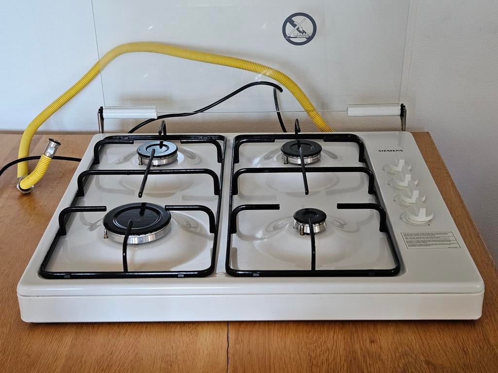 Siemens gaspit kookplaat, Witgoed en Apparatuur, Kookplaten, Ophalen, Gebruikt, 4 kookzones, Inbouw