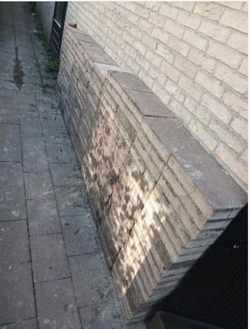 gratis tegels, Ophalen, Gebruikt, Beton, Terrastegels