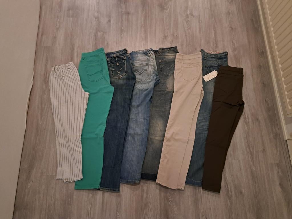 Kledingpakket merkkleding damesbroeken jeans broeken 38 m, Ophalen of Verzenden, Zo goed als nieuw, Maat 38/40 (M)