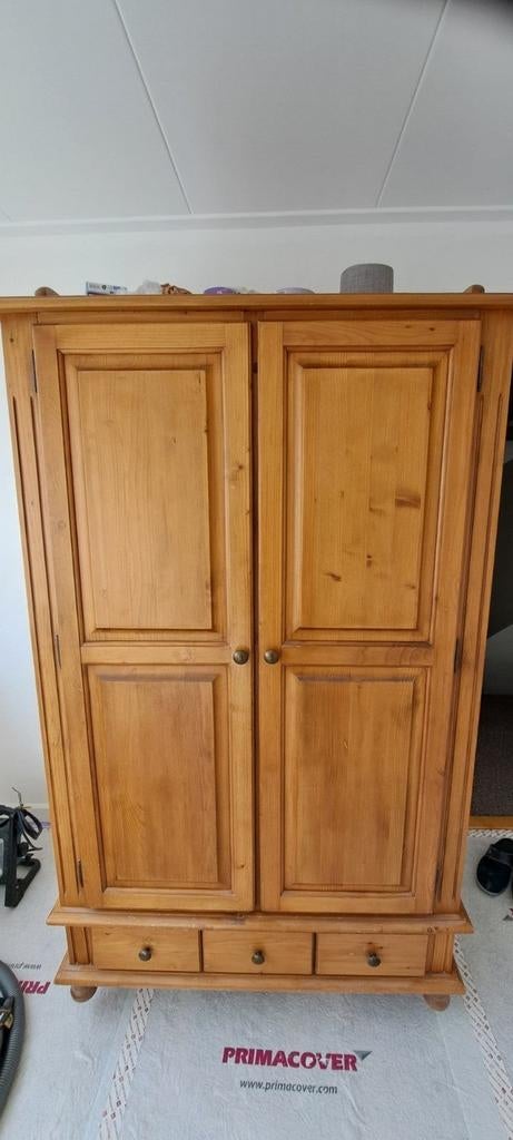 Grenen kleding kast, Huis en Inrichting, Kasten | Computermeubels, Ophalen, Gebruikt, 170 cm of meer