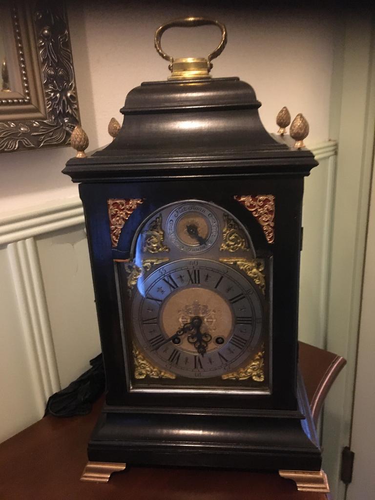 Antieke Lenzkirch tafelklok, Antiek en Kunst, Ophalen of Verzenden