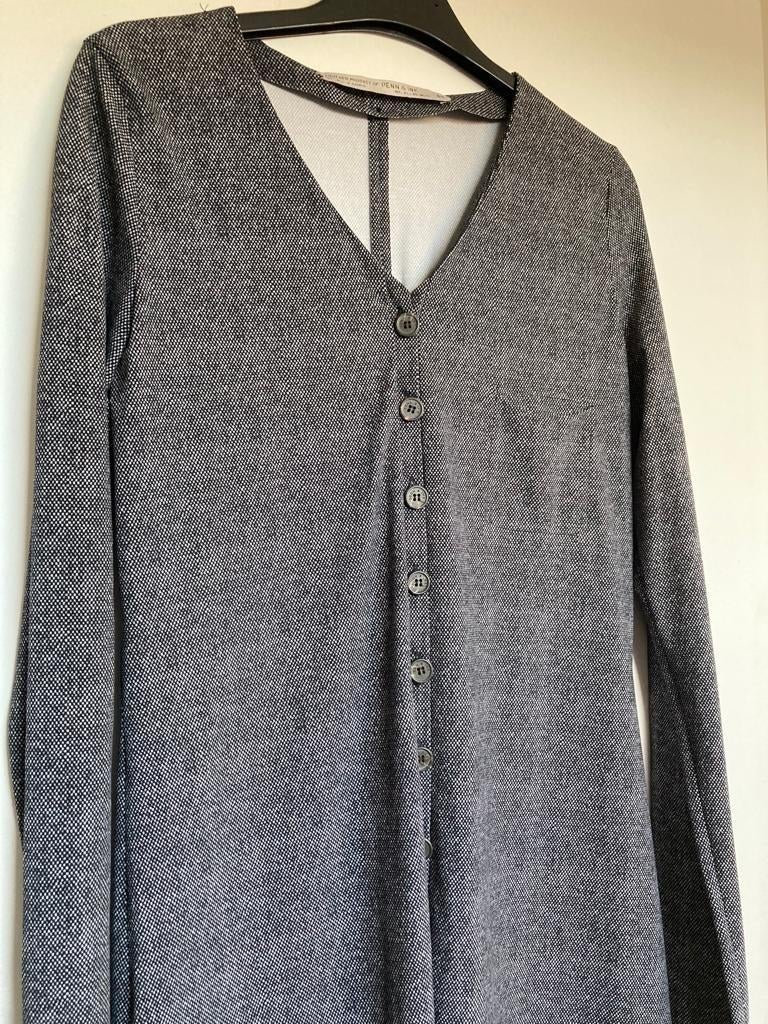 Penn & Ink travelstof jurk rechtvallend maat 40 zwart wit, Maat 38/40 (M), Penn & Ink Nederland B.V., Ambachtsweg 1 A, 8131 TW WIJHE 