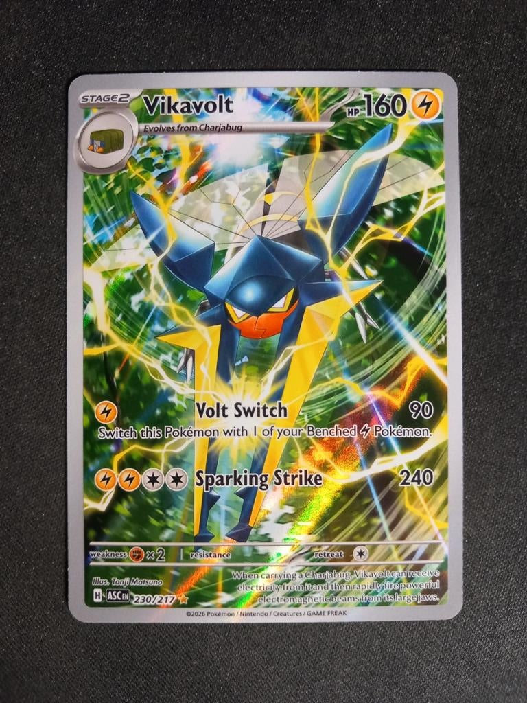 Vikavolt 230/217 Ascended Heroes Illustration Rare NM, Verzenden, Zo goed als nieuw, Losse kaart, Foil