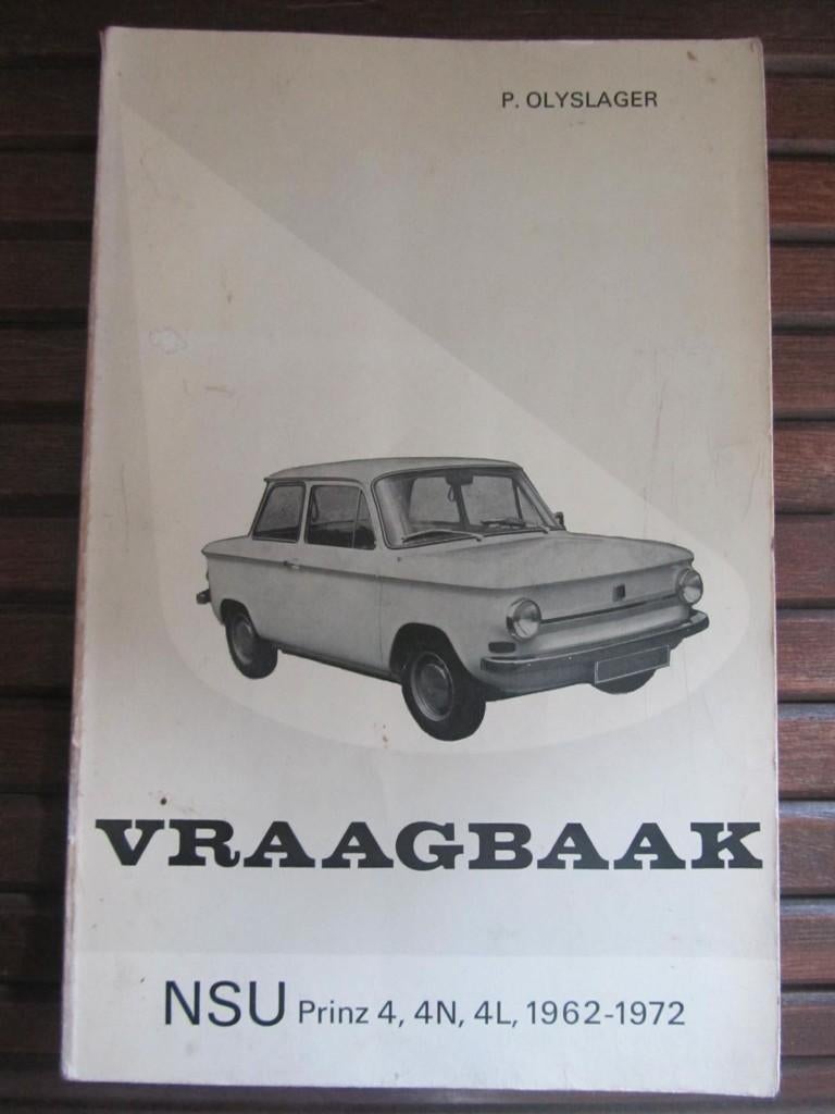 vraagbaak   NSU PRINZ 4   1962 /1972, Auto diversen, Handleidingen en Instructieboekjes, Ophalen of Verzenden