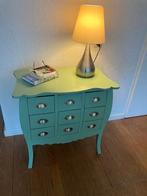 Olijfgroene Apothekerskast - Sigma Lak & Messing Beslag, Ophalen, 5 laden of meer, 50 tot 100 cm, Zo goed als nieuw