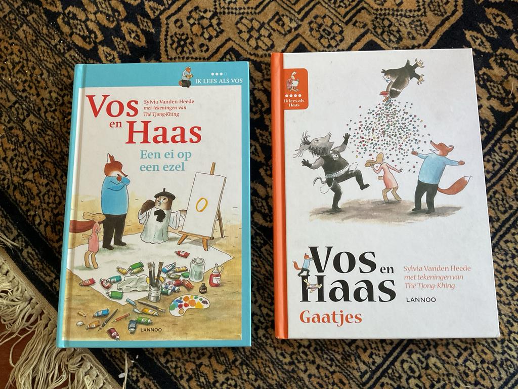 Vos en Haas: Een ei op een ezel en Gaatjes, niveau 3 en 4., Ophalen of Verzenden, Gelezen, Fictie algemeen