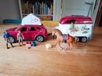 Schleich Horse Club avontuur met auto en trailer, Ophalen of Verzenden, Zo goed als nieuw