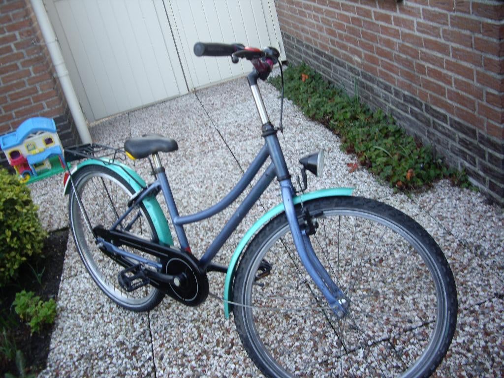 meisjes fiets met verlichting, Fietsen en Brommers, Fietsen | Meisjes, Ophalen, Gebruikt, 24 inch