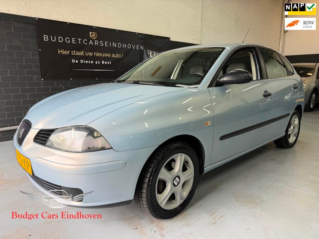 Seat Ibiza 1.4-16V Stella Nap/5Drs/Airco/APK 07-5-2027!, Auto's, Seat, Voorwielaandrijving, Gebruikt, Elektrische ramen, Blauw