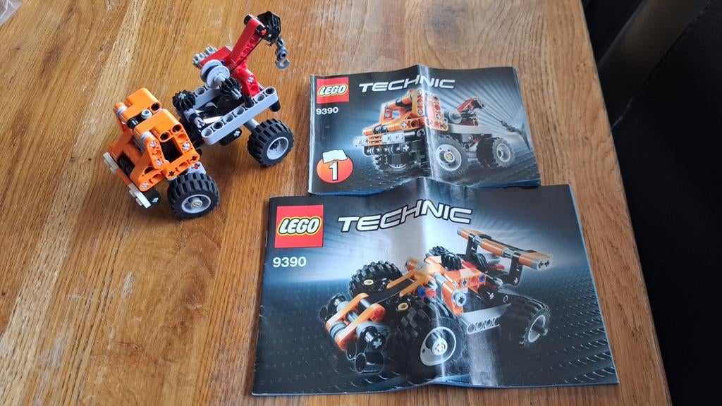 Lego technic 2 in 1 takelauto raceauto setnr 9390, Lego, Ophalen of Verzenden, Zo goed als nieuw, Technic