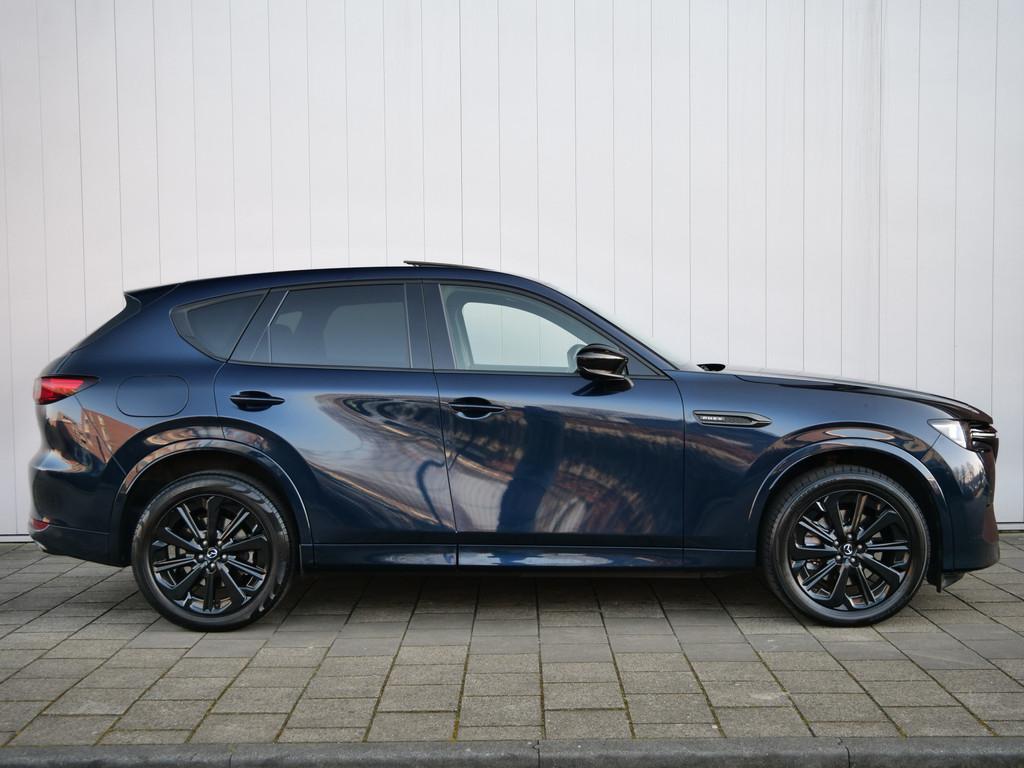 Mazda CX-60 2.5 e-SkyActiv PHEV Homura Plus 327 Pk Automaat, Gebruikt, 4 cilinders, Blauw, 2500 kg