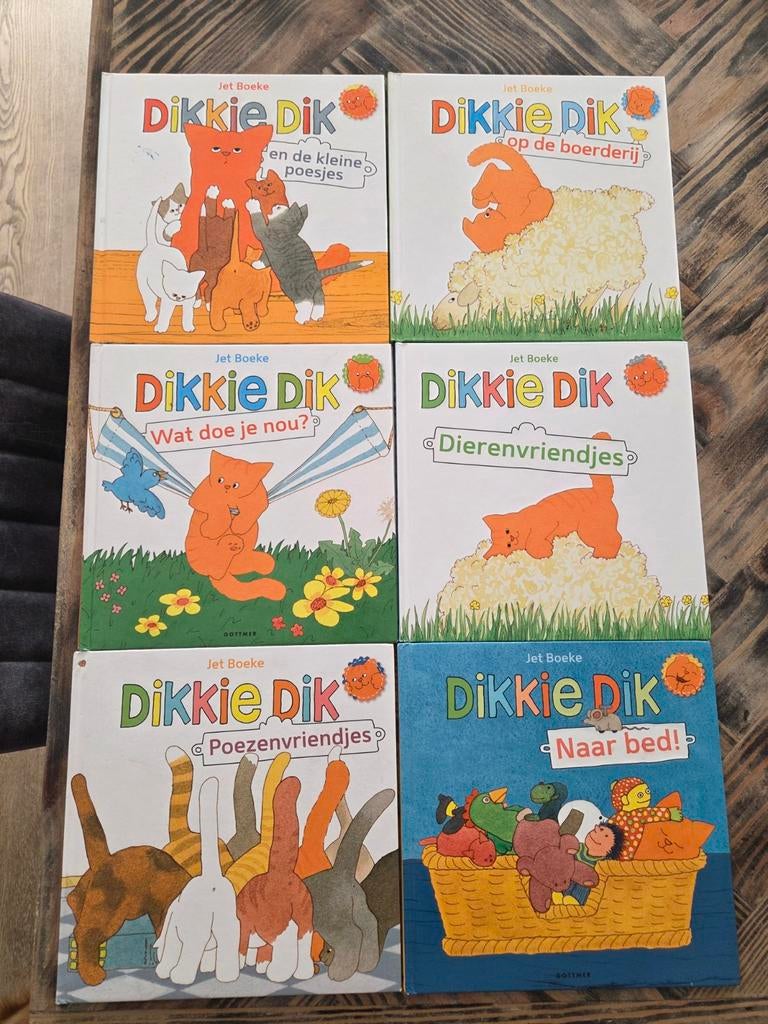 6 Dikkie Dik boeken, Ophalen of Verzenden