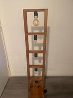 Deze vloerlamp model 'Modulo' gemaakt van acaciahout, Ophalen of Verzenden, Zo goed als nieuw, Hout, 100 tot 150 cm