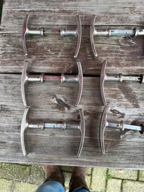 Aparte messing deurklinken, Antiek en Kunst, Antiek | Koper en Brons, Ophalen