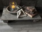 Oud houten bajottafel, Huis en Inrichting, Tafels | Salontafels, Ophalen of Verzenden