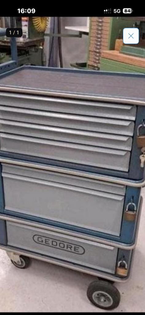 gedore gereedschapswagen, Ophalen, Zo goed als nieuw