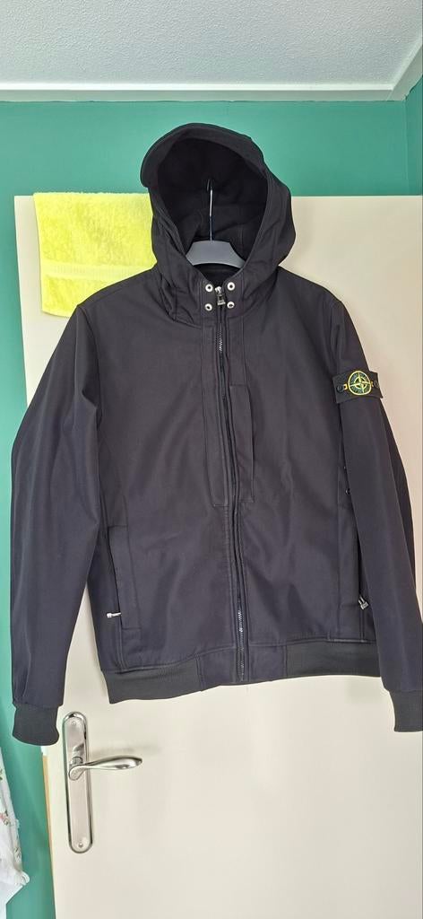 Stone Island softshell jas maat M, Kleding | Heren, Ophalen of Verzenden, Zo goed als nieuw, Maat 48/50 (M), Zwart