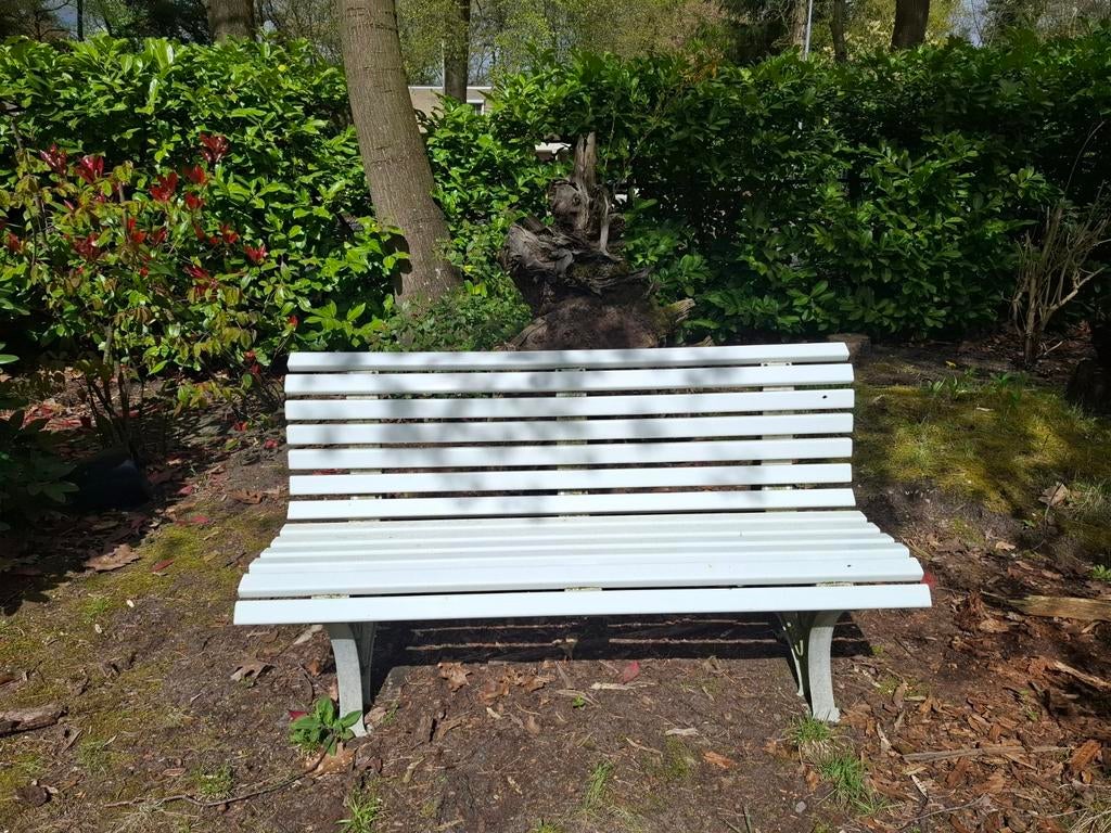 Gratis, nog nette tuinbank, Tuin en Terras, Tuinbanken, Ophalen of Verzenden, Gebruikt, Kunststof