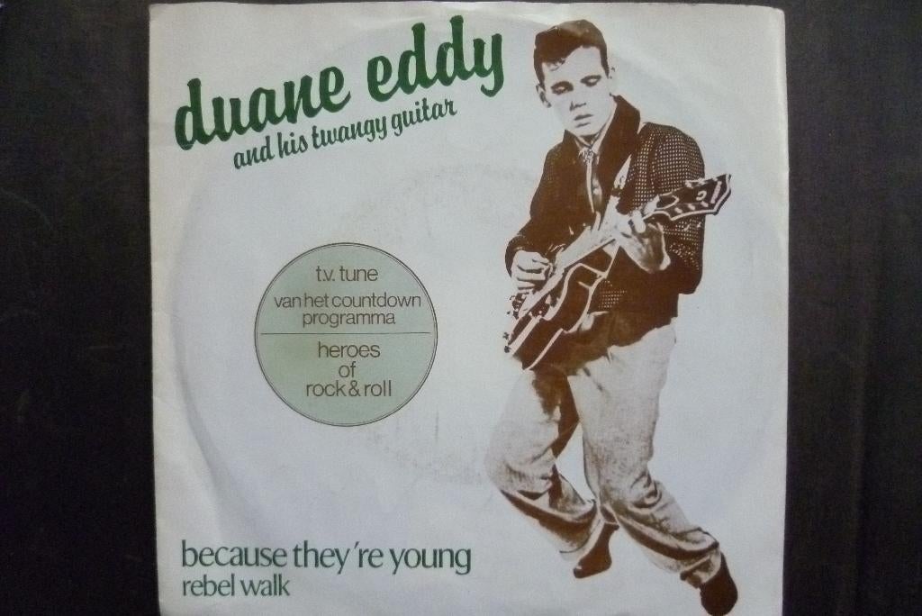 duane eddy - because they're young ( 1960 ) jukebox rock, Cd's en Dvd's, Vinyl Singles, Fotohoes, Overige genres, 7 inch, Single