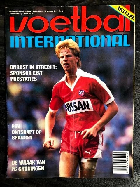 Voetbal International, 21e  jaargang, nr. 34, 1986, Ophalen, Gebruikt, Overige binnenlandse clubs, Boek of Tijdschrift