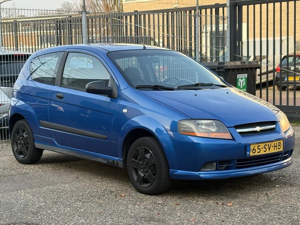 Chevrolet Kalos 1.2 3D 2006 Blauw NIEUWE KOPPELING, Voorwielaandrijving, 1150 cc, 40 €/maand, 4 cilinders