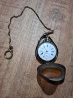 Werkend Bourquin zakhorloge inclusief Primus beschermetui, Sieraden, Tassen en Uiterlijk, Horloges | Antiek, Overige merken, Zakhorloge