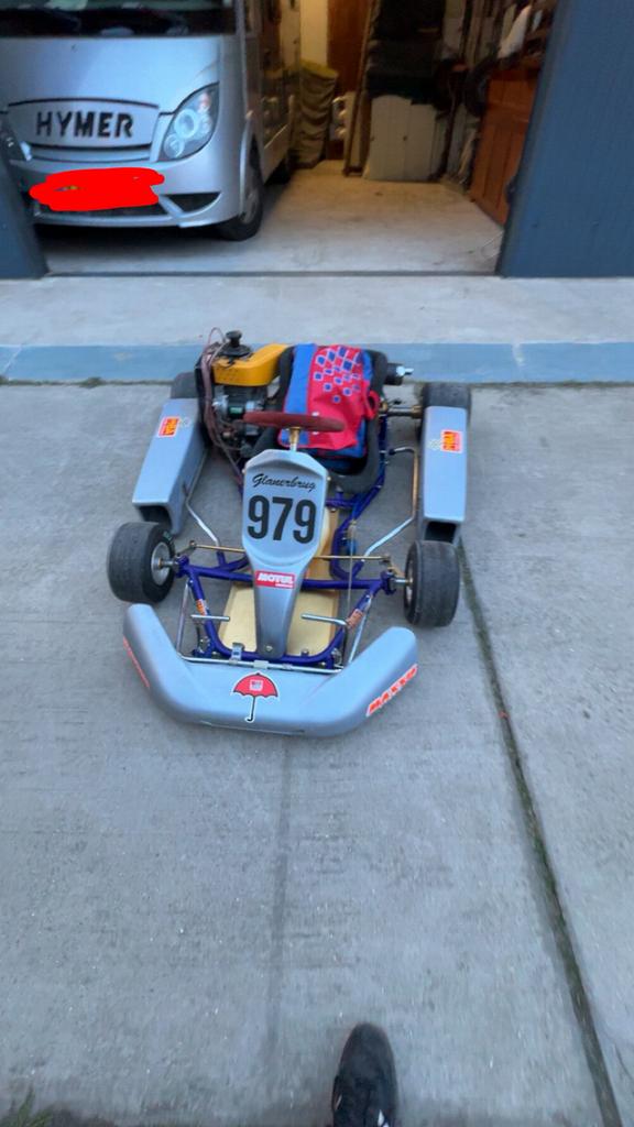 Kart 340cc - Start, loopt en rijdt goed, Sport en Fitness, Karting, Ophalen of Verzenden, Gebruikt, Kart
