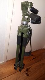 legergroen manfrotto statief, Audio, Tv en Foto, Ophalen, Gebruikt, 175 cm of meer, Driepoot